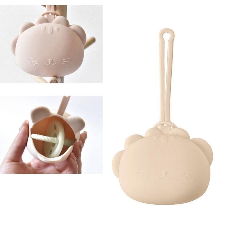 Prijenosna dječja kutija za pohranu dude varalice, otporna na prašinu, torbica za slušalice s crtićima, ljupka torbica za čuvanje varalica za malu djecu