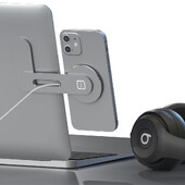 15W brzi bežični punjač, magnetski držač telefona za Magsafe iPhone 14 13 12, metalni nosač za proširenje, bočni nosač zaslona prijenosnog računala