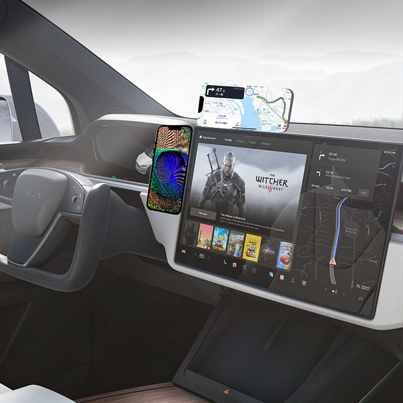 15W brzi bežični punjač, magnetski držač telefona za Magsafe iPhone 14 13 12, metalni nosač za proširenje, bočni nosač zaslona prijenosnog računala