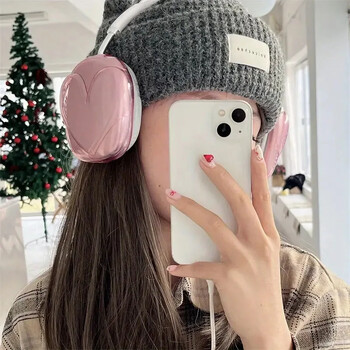 Υψηλής ποιότητας 3D Love Heart Protective Case Κατάλληλη για Apple Airpods Max Θήκη ακουστικών Clear TPU Shell Αξεσουάρ ακουστικών