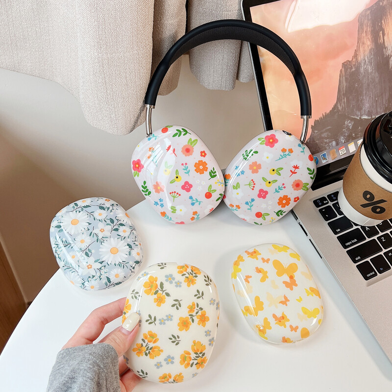 Prikladno za Apple Airpods Max zaštitnu torbicu, prozirnu TPU mekanu školjku, Bluetooth slušalicu sa slušalicama, moderan i trendi a