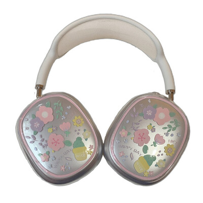 Mielas „Ryto šlovės“ dėklas „AirPods Max“ ausinėms, skaidri, minkšta TPU oda, apsauganti nuo įbrėžimų, itin apsauginis „Apple AirPods Max“ dangtelis