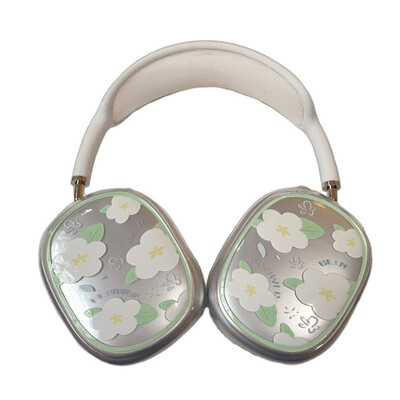 Mielas „Ryto šlovės“ dėklas „AirPods Max“ ausinėms, skaidri, minkšta TPU oda, apsauganti nuo įbrėžimų, itin apsauginis „Apple AirPods Max“ dangtelis