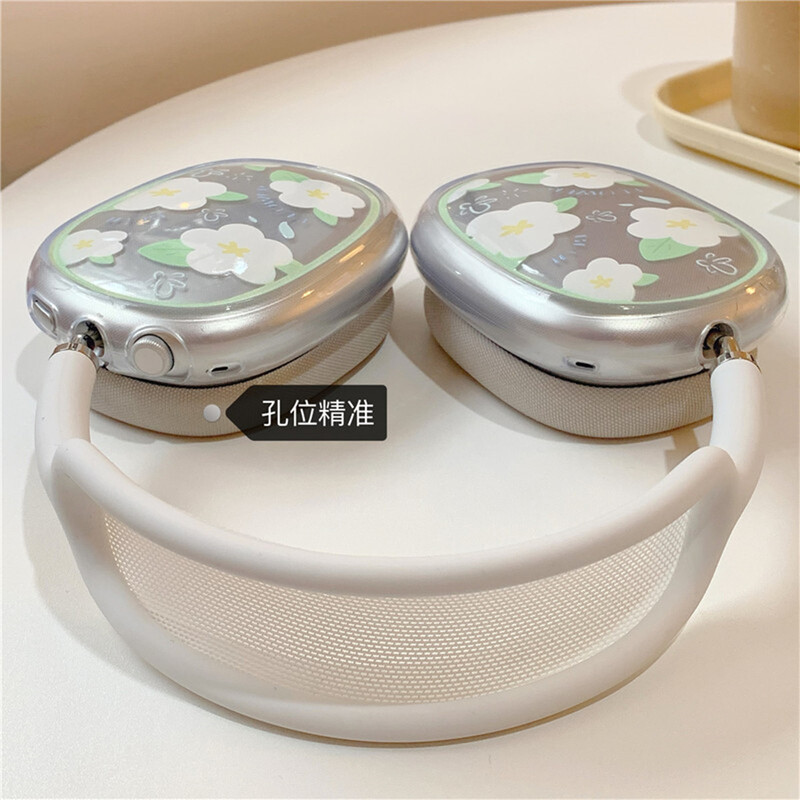 Mielas „Ryto šlovės“ dėklas „AirPods Max“ ausinėms, skaidri, minkšta TPU oda, apsauganti nuo įbrėžimų, itin apsauginis „Apple AirPods Max“ dangtelis