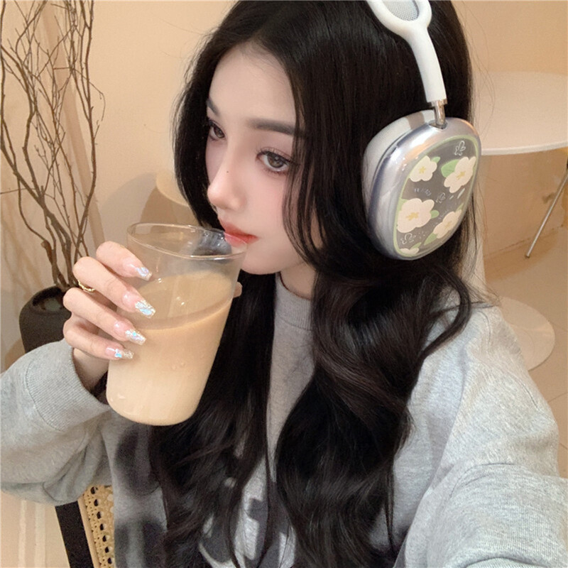 Mielas „Ryto šlovės“ dėklas „AirPods Max“ ausinėms, skaidri, minkšta TPU oda, apsauganti nuo įbrėžimų, itin apsauginis „Apple AirPods Max“ dangtelis