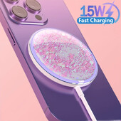 Snažni magnetski bežični punjač 15W brzi bežični punjač za iPhone 15 14 13 12 11 Pro Mini Plus ProMax Samsung S23 S22