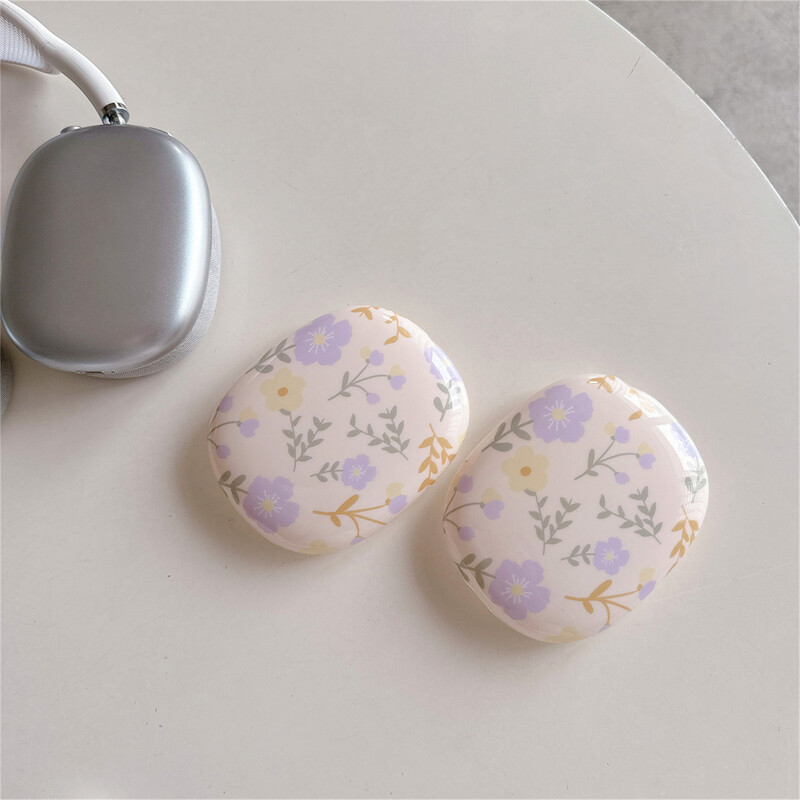 НОВ корейски сладък летен флорален защитен калъф за слушалки Airpods Max, мек силикон за слушалки Apple Airpods Max