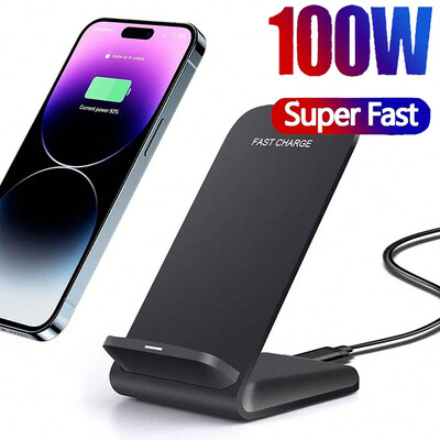 100 W gyors vezeték nélküli töltő támogatás Samsung S24 S23 S22 21 Ultra gyorstöltő állványhoz iPhone 15 14 13 16Pro Max Xiaomi 14 készülékhez