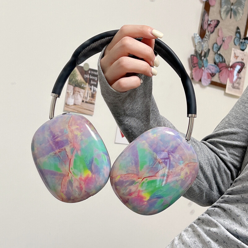 Prikladno za Apple Airpods Max zaštitnu torbicu, prozirnu TPU mekanu školjku, Bluetooth slušalicu sa slušalicama, moderan i trendi a