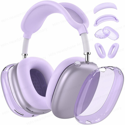 Nova maska za airpod max2 2024 Zaštitna futrola za bežične Bluetooth slušalice prozirna silikonska maska za žene za airpods max