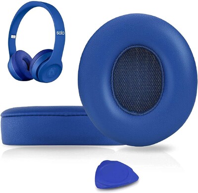 Ανταλλακτικά Earpads για Beats Solo 2 & 3 by Wicked Cushions Earpads for Beats Solo3 Wireless ON-Ear Headphones -Λευκή εκτύπωση