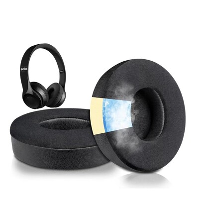 Ανταλλακτικά Earpads για Beats Solo 2 & 3 by Wicked Cushions Earpads for Beats Solo3 Wireless ON-Ear Headphones -Λευκή εκτύπωση