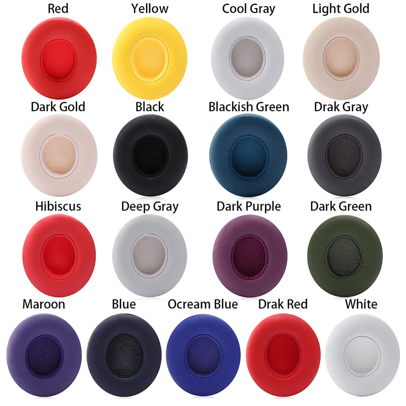 Ανταλλακτικά Earpads για Beats Solo 2 & 3 by Wicked Cushions Earpads for Beats Solo3 Wireless ON-Ear Headphones -Λευκή εκτύπωση