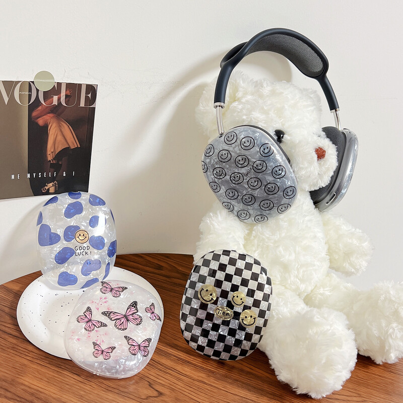 Potrivit pentru husă de protecție Apple Airpods Max, carcasă moale TPU transparentă, căști cu căști Bluetooth, la modă și la modă a