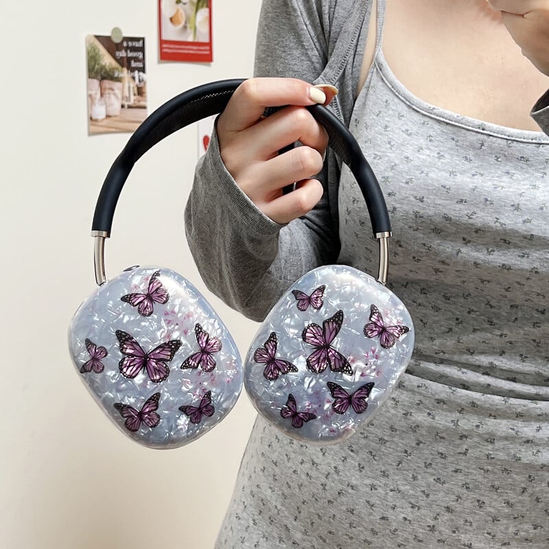 Potrivit pentru husă de protecție Apple Airpods Max, carcasă moale TPU transparentă, căști cu căști Bluetooth, la modă și la modă a