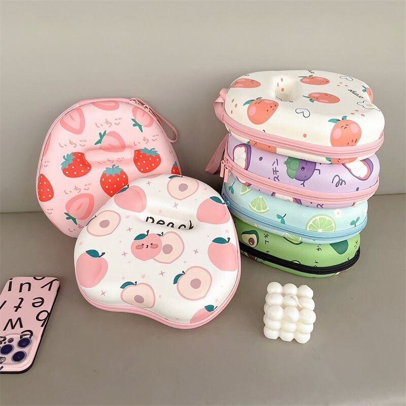 Za primjenjivo na Apple Airpodsmax Bluetooth slušalice Cartoon Storage Bag Anti-fall Hard Shell Zaštitna torbica Voćni uzorak