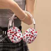 Wildflower wf Red Rose lille peapael telefoni kõrvaklappide ümbris AirPods Max juhtmevabade kõrvaklappide jaoks peakomplekti varruka kate