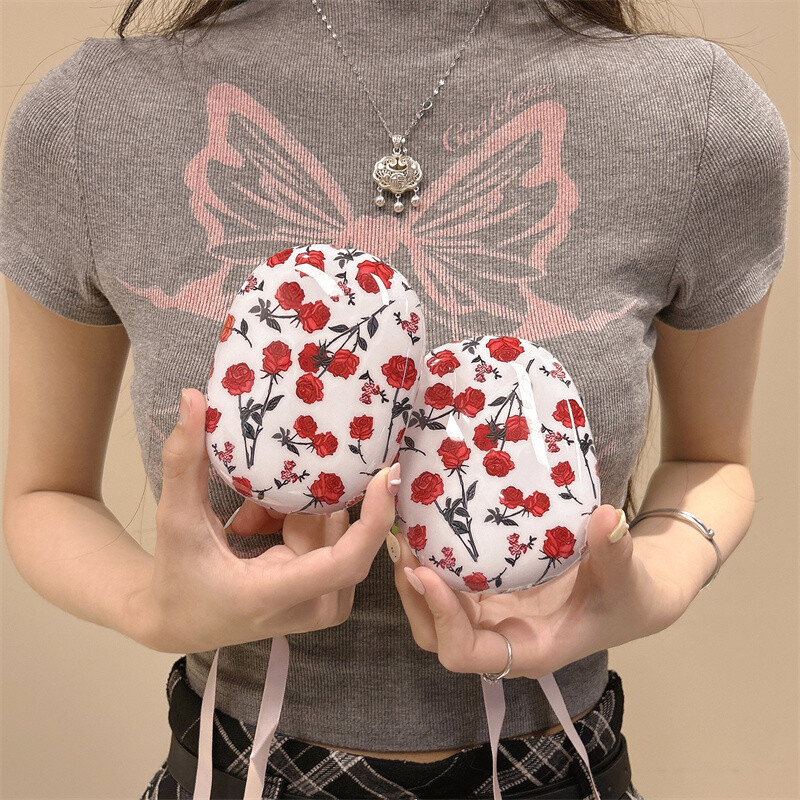 Wildflower wf Red Rose lille peapael telefoni kõrvaklappide ümbris AirPods Max juhtmevabade kõrvaklappide jaoks peakomplekti varruka kate