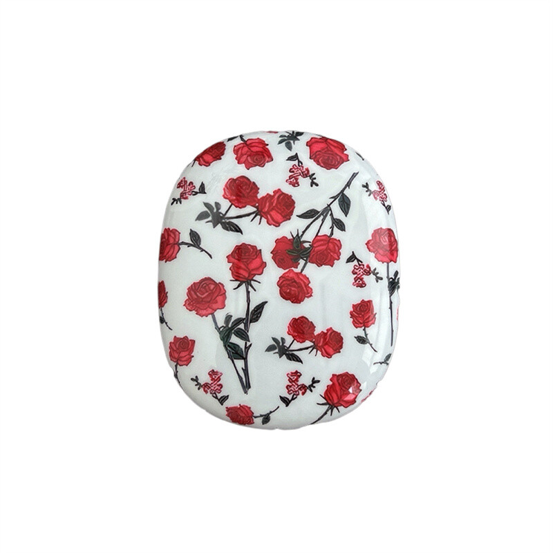 Wildflower wf Red Rose lille peapael telefoni kõrvaklappide ümbris AirPods Max juhtmevabade kõrvaklappide jaoks peakomplekti varruka kate