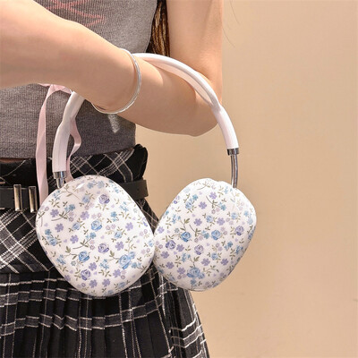 Wildflower wf Blue Rose Flowers Калъф за телефонни слушалки с лента за глава за безжични слушалки AirPods Max Слушалки Защитен капак на ръкава