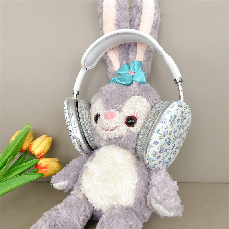 Wildflower wf Blue Rose Flowers Калъф за телефонни слушалки с лента за глава за безжични слушалки AirPods Max Слушалки Защитен капак на ръкава