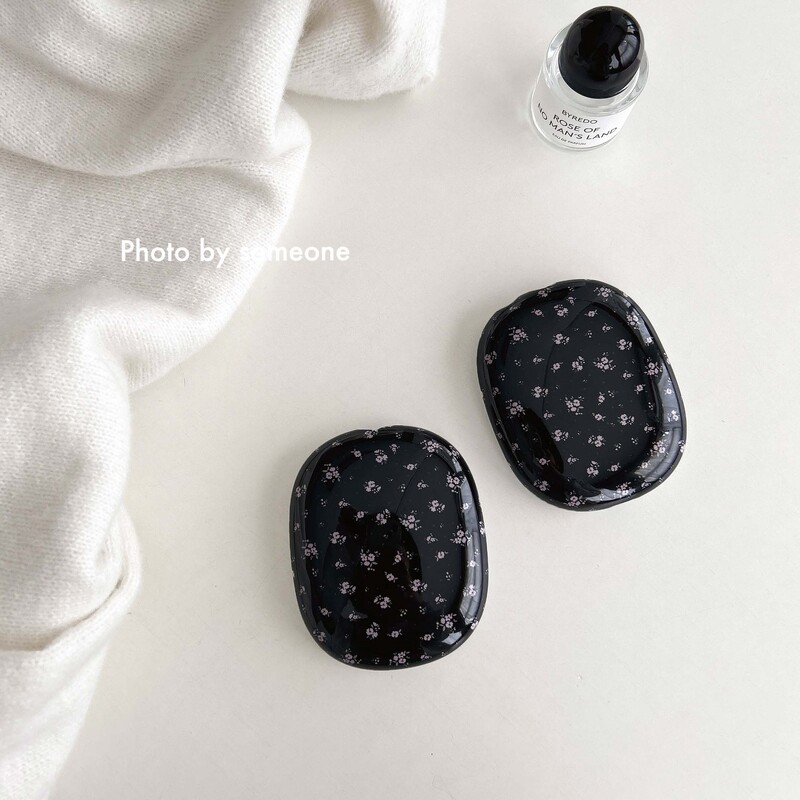 Черно цвете ins калъф за слушалки imd капак за слушалки capa funda за apple airpodsmax airpod max cool удароустойчив conque