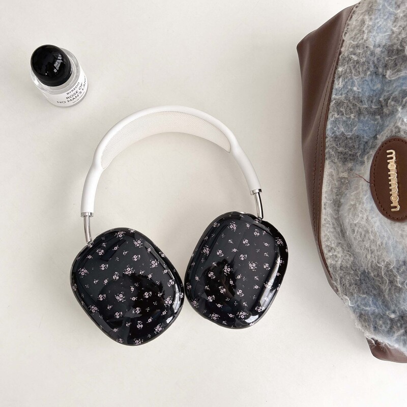 Черно цвете ins калъф за слушалки imd капак за слушалки capa funda за apple airpodsmax airpod max cool удароустойчив conque