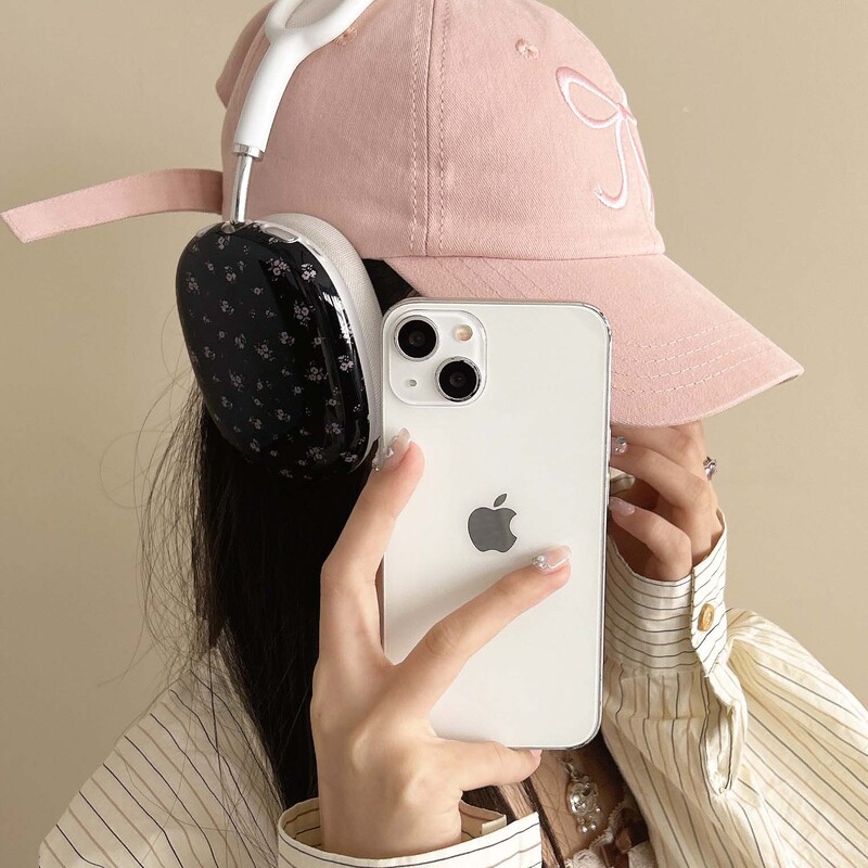 Черно цвете ins калъф за слушалки imd капак за слушалки capa funda за apple airpodsmax airpod max cool удароустойчив conque