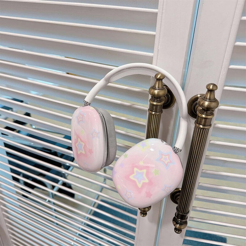 Imd torbica za slušalice za apple airpods max crtić slatke zvijezde sjajna cool maska za airpodsmax otporna na udarce fundas