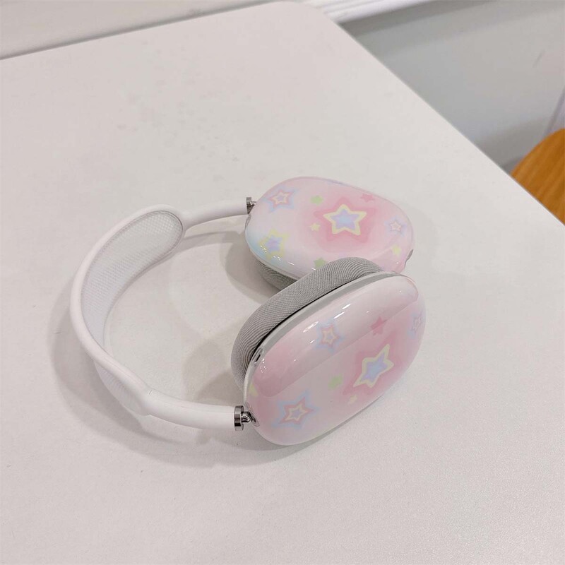 Imd torbica za slušalice za apple airpods max crtić slatke zvijezde sjajna cool maska za airpodsmax otporna na udarce fundas