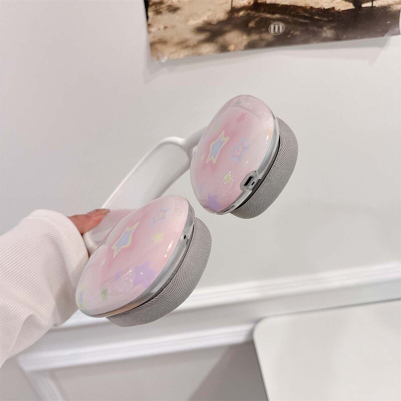 Imd torbica za slušalice za apple airpods max crtić slatke zvijezde sjajna cool maska za airpodsmax otporna na udarce fundas