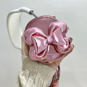 Ins Cute Pink 3D Bow torbica za slušalice za Apple Airpods Max 2, galvanizirane slušalice, zaštitna torbica otporna na udarce za Airpods Max