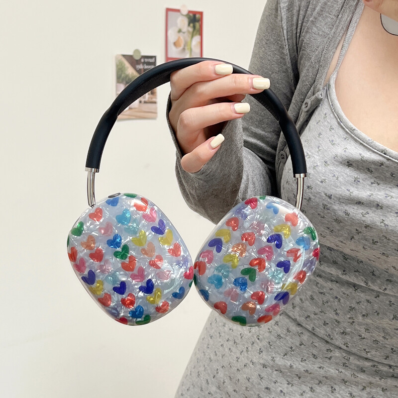 Подходящ за защитен калъф Apple Airpods Max, прозрачна мека обвивка от TPU, Bluetooth слушалка за слушалки, модерен и модерен