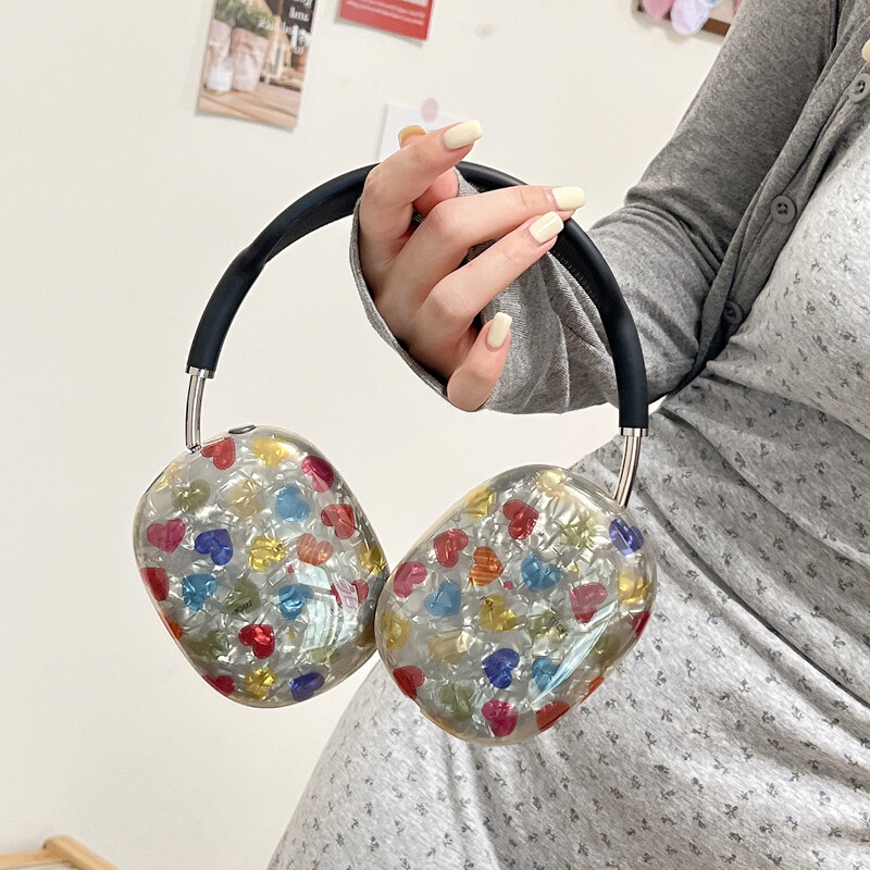 Подходящ за защитен калъф Apple Airpods Max, прозрачна мека обвивка от TPU, Bluetooth слушалка за слушалки, модерен и модерен