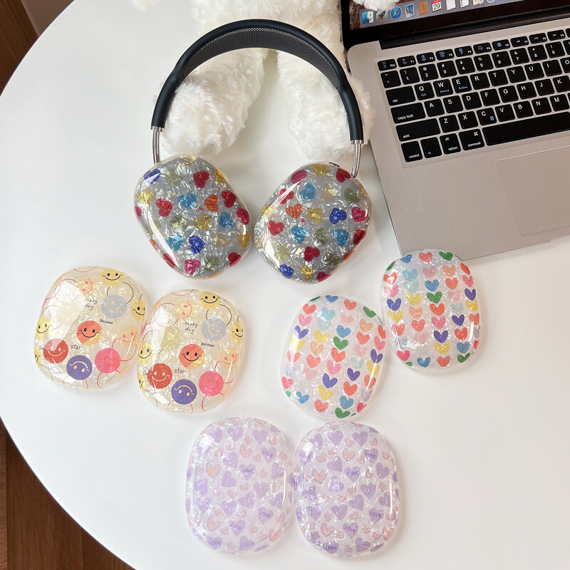 Подходящ за защитен калъф Apple Airpods Max, прозрачна мека обвивка от TPU, Bluetooth слушалка за слушалки, модерен и модерен