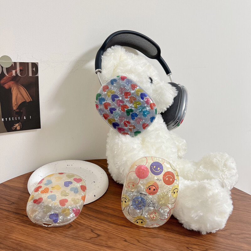 Подходящ за защитен калъф Apple Airpods Max, прозрачна мека обвивка от TPU, Bluetooth слушалка за слушалки, модерен и модерен