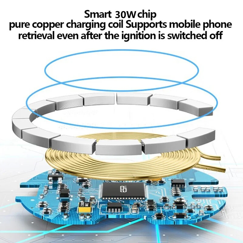 30W магнитно безжично зарядно за кола macsafe за iPhone 12 13 14 15 pro max mini Air Vent Автомобилен държач за телефон Стойка Бързо зареждане на кола