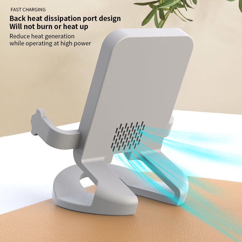 Държач за телефон Стойка за безжично зарядно за iPhone 15/14/13/12 /11Pro Max/XR/XS/X/8 Plus Galaxy S23/S22/S21/S20 Note 20/10, Google