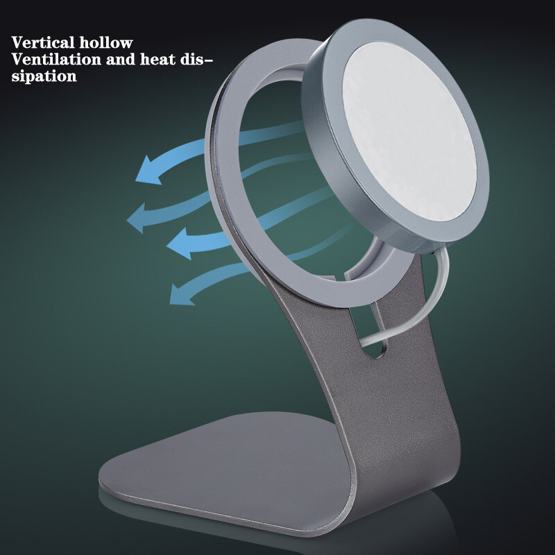 Magsafe stalak za punjač za mobitel Stalak za telefon stalak od aluminijske legure za IPhone 12 serije stalak za brzo bežično punjenje bez magneta