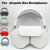„Airpods Max“ ausinių apsauginis dangtelis Minkštas odinis dėklas nuo kritimo ir įbrėžimų Ausinių priedai „Airpods Max“