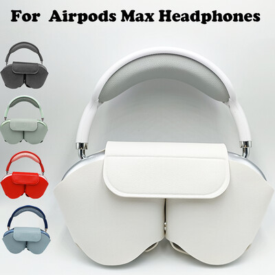 Airpods Max fülhallgató védőburkolat puha bőr tok leesés és karcolás ellen Fülhallgató tartozékok Airpods Max számára