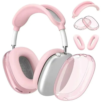 3 u 1 navlaka za AirPods Max TPU bežične slušalice, kućište otporno na udarce, zamjensko kućište, zaštitni poklopac za Air Pods Max 2021