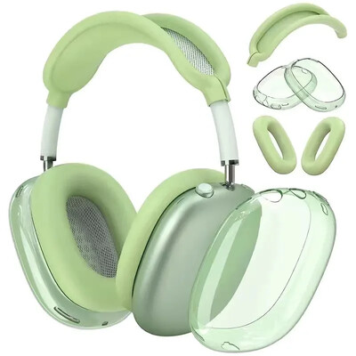 3 u 1 navlaka za AirPods Max TPU bežične slušalice, kućište otporno na udarce, zamjensko kućište, zaštitni poklopac za Air Pods Max 2021