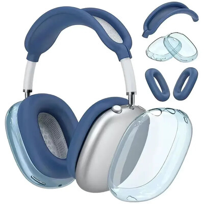 3 u 1 navlaka za AirPods Max TPU bežične slušalice, kućište otporno na udarce, zamjensko kućište, zaštitni poklopac za Air Pods Max 2021