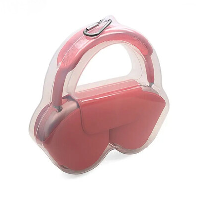 Kõrvaklappide ümbris Kaasaskantav reisipeakomplekt kõrvaklappide kate Plastikust hoiukarbi kott Airpods Max läbipaistva kaitseümbrise jaoks