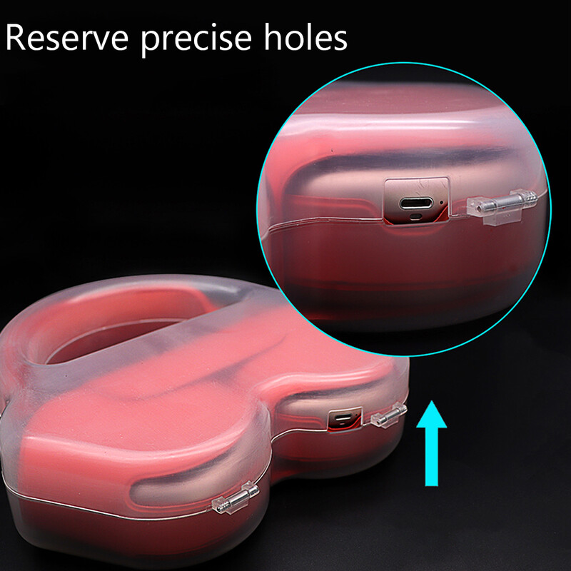 Kõrvaklappide ümbris Kaasaskantav reisipeakomplekt kõrvaklappide kate Plastikust hoiukarbi kott Airpods Max läbipaistva kaitseümbrise jaoks