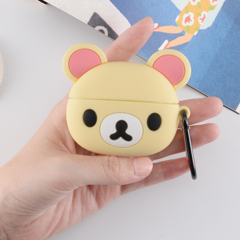 Rilakkuma Prikladno za AirPods Pro Zaštitna torbica Cartoon 3. generacije Apple 2. generacije bežične Bluetooth torbice za slušalice