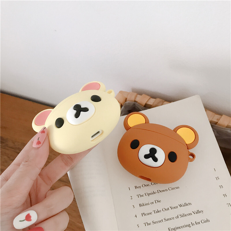 Rilakkuma Prikladno za AirPods Pro Zaštitna torbica Cartoon 3. generacije Apple 2. generacije bežične Bluetooth torbice za slušalice