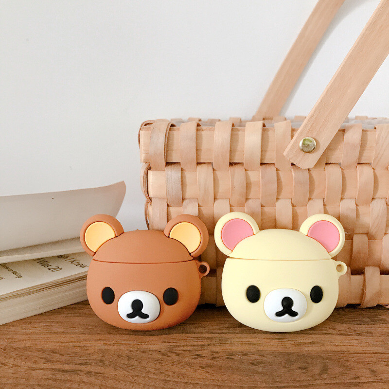 Rilakkuma Prikladno za AirPods Pro Zaštitna torbica Cartoon 3. generacije Apple 2. generacije bežične Bluetooth torbice za slušalice