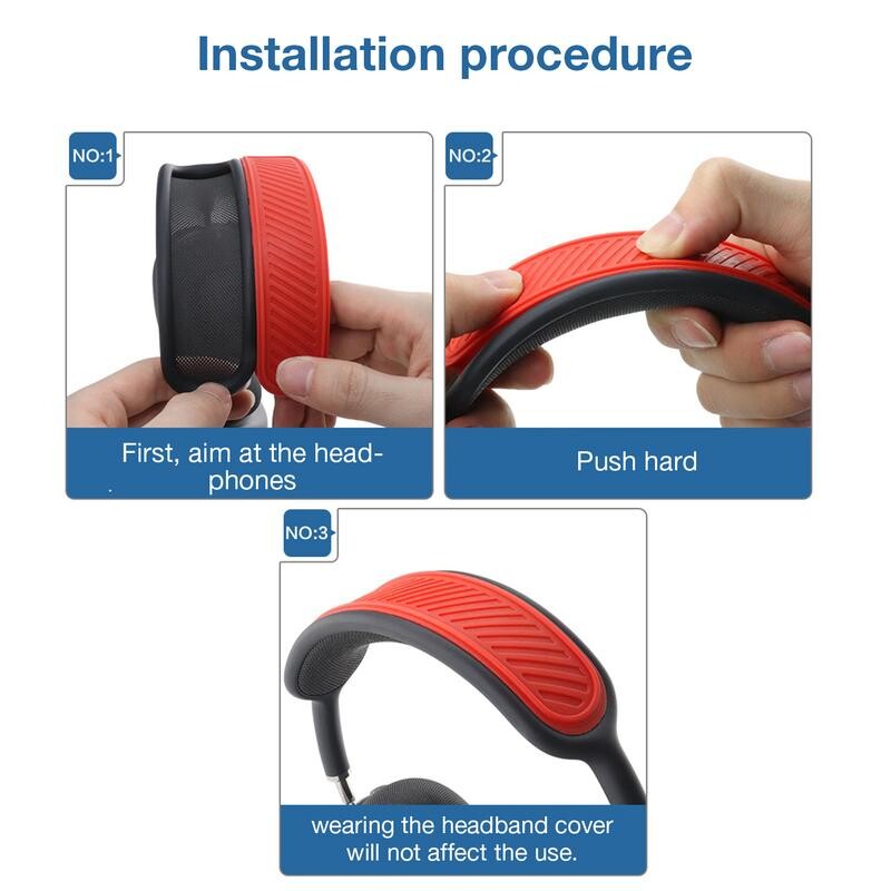 Navlaka za slušalice AirPods Max, periva, lagana fleksibilna silikonska jastučićna torbica Zaštitne navlake za slušalice